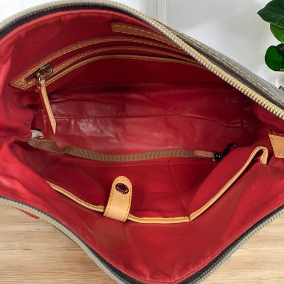 Dooney & Bourke Pebble Grain Kimberly Crossbody Bag Brown With British Tan Trim - Picture 9 of 11